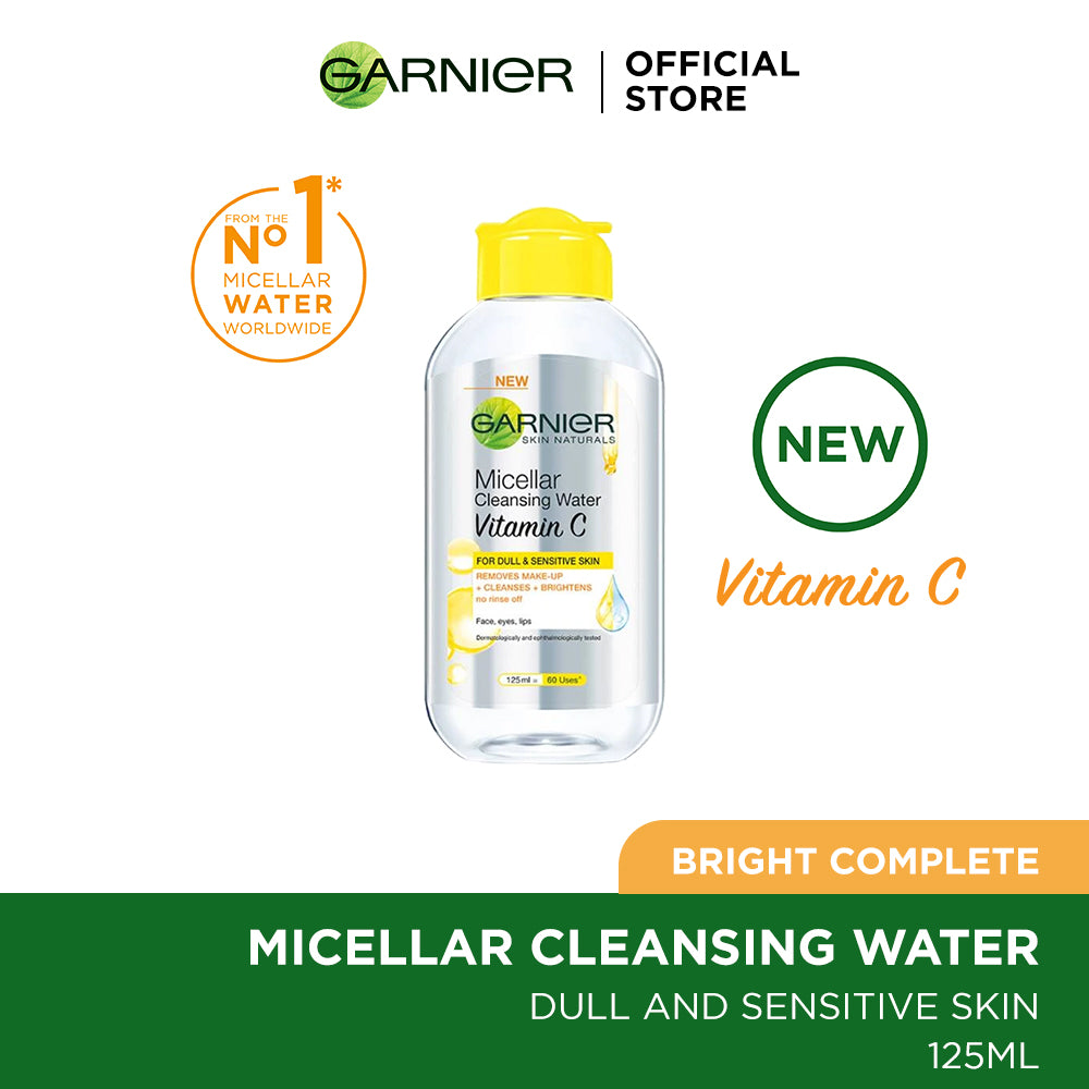 Garnier Skin Active Vitamin C Micellar Makeup Cleansing Water 125 Ml - Highfy.pk