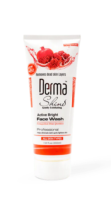 Derma Shine Gently Exfoliating Active Bright Face Wash 200Gm - Highfy.pk