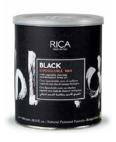 Rica Wax Brazilian Black Charcoal Liposoluble 28.2Oz/800Ml - Highfy.pk
