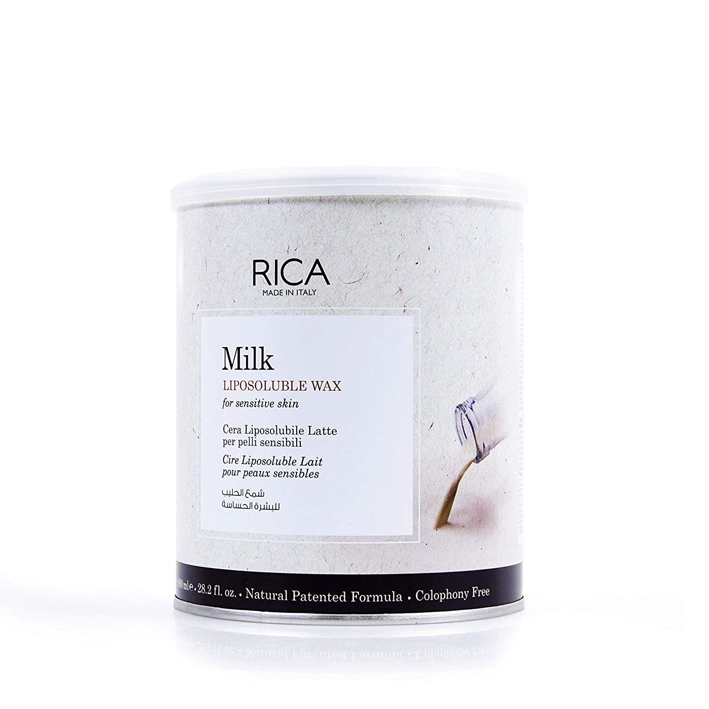 Rica Wax Liposoluble Milk Senstive Skin 28.2Oz/800Ml - Highfy.pk