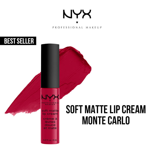 NYX Cosmetics Soft Matte Lip Cream Liquid Lipstick - 10 Monte Carlo - Highfy.pk