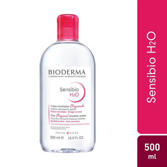 Bioderma Sensibio H2O Micellar Water Makeup Remover 500Ml - Highfy.pk