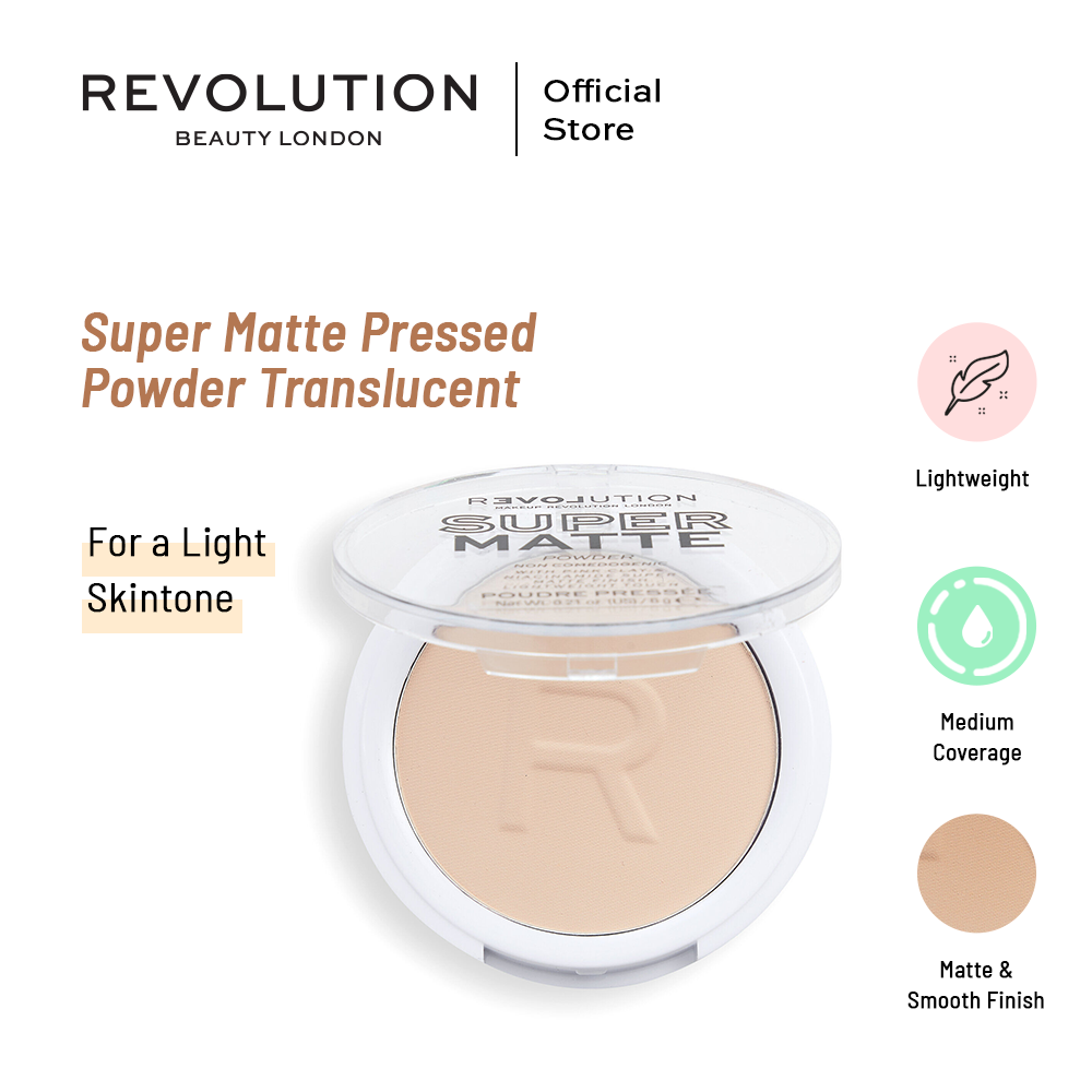 Makeup Revolution Relove Super Matte Pressed Powder Translucent