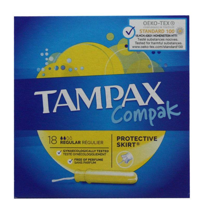 Tampax Compak Protective Skirt Regular 18S - Highfy.pk