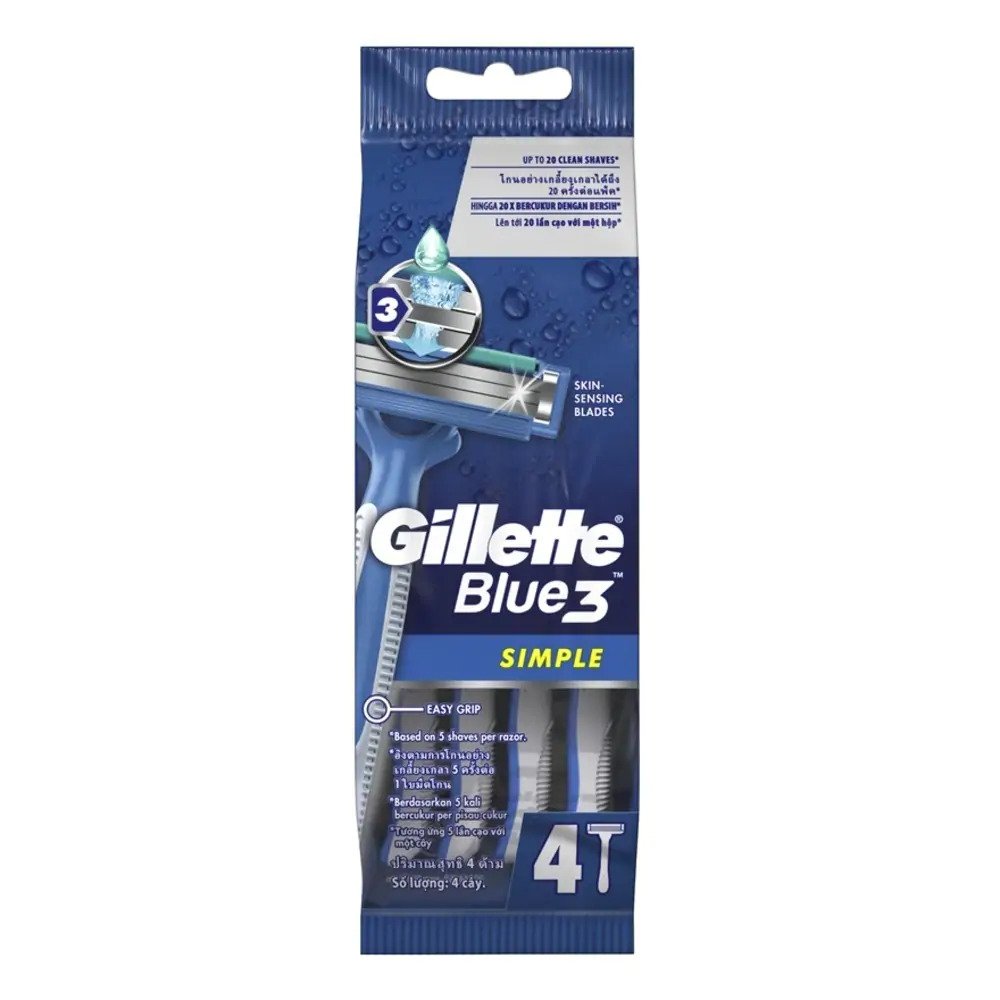 Gillette Blue Simple 3 4'S - Highfy.pk