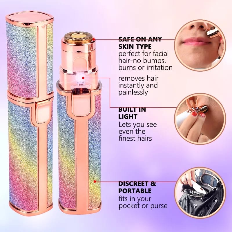 Facial Beauty -  2 In 1 Rechargeable Electric Eyebrow Trimmer +Body Facial Hair Removal