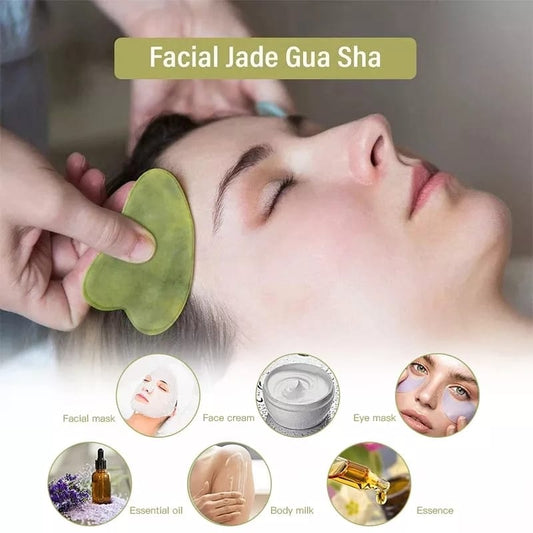 Facial Beauty - Jade Gua Sha Stone - Highfy.pk