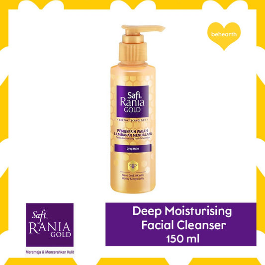 Safi Rania Gold Deep Moisturizing Facial Cleanser (Pump) 150Ml - Highfy.pk