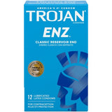 Trojan Enz Premium Smooth Lubricated Condoms 12S
