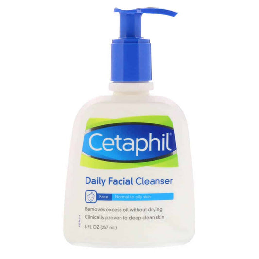 Cetaphil Daily Facial Cleanser Face Normal To Oily Skin 8Oz/237Ml - Highfy.pk