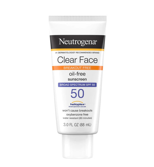 Neutrogena Clear Face Breakout Free Sunscreen Spf 50 88Ml - Highfy.pk