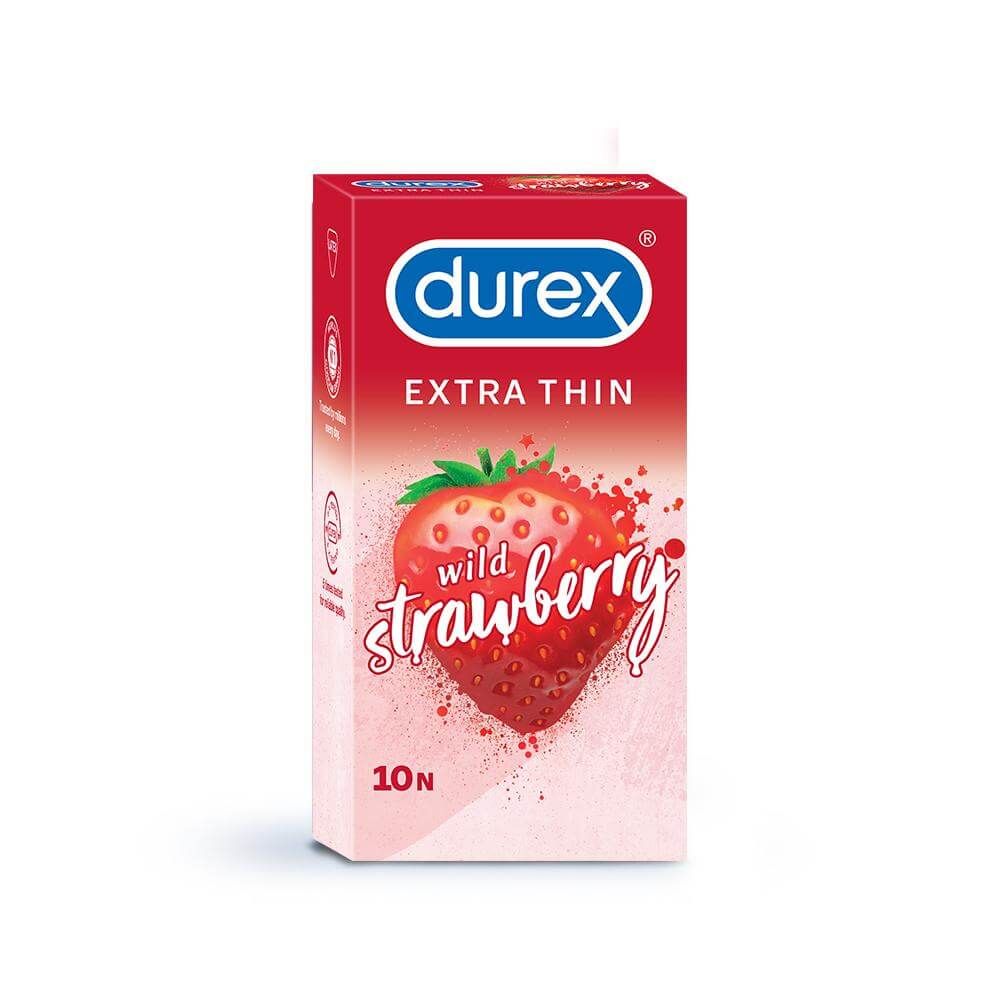 Durex Extra Thin Wild Strawberry -10N