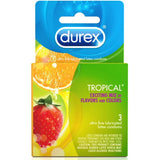 Durex Condom Tropical Exciting Flavour & Colours 3Ct - Highfy.pk