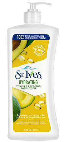 Stives Body Lotion Usa Daily Hydrating Vitamin E Avocado 21Oz/621Ml