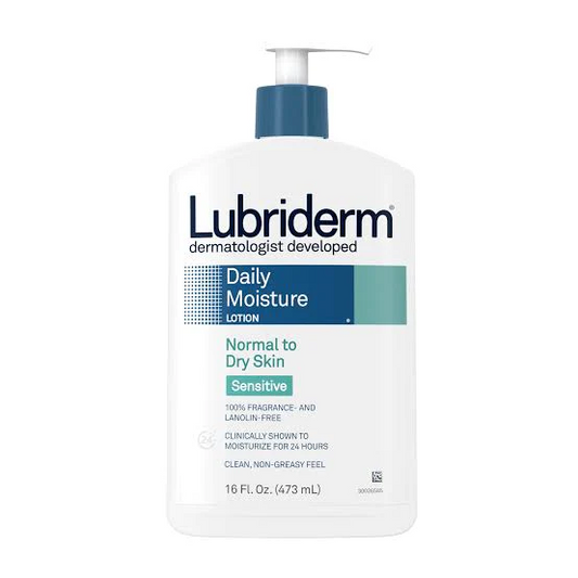 Lubriderm Daily Moisture Normal To Dry Skin Sensitive (Pump), 16Floz/473 Ml(Usa) - Highfy.pk