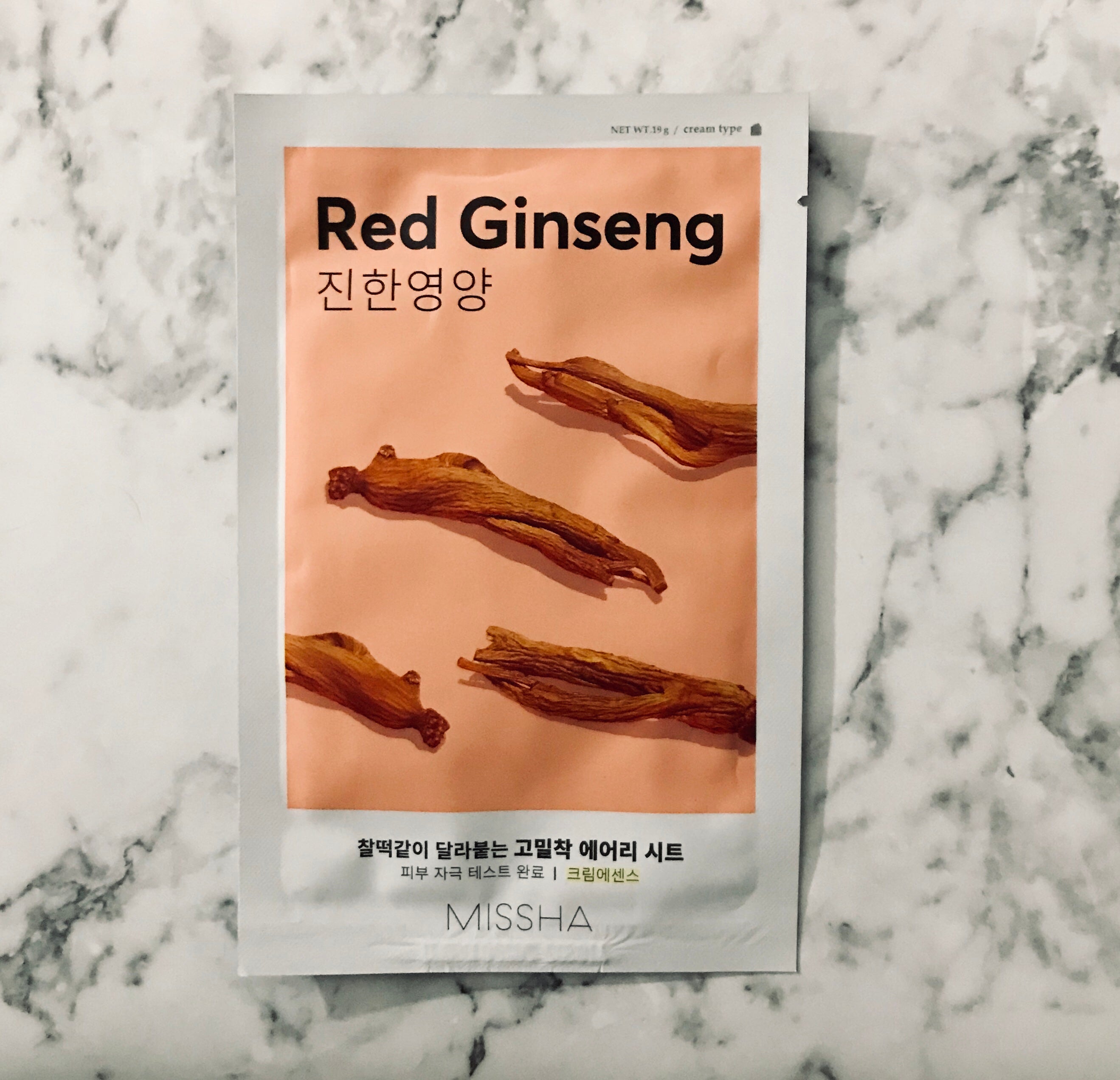 Missha Airy Fit Mask Sheet Red Ginseng 20 Ml