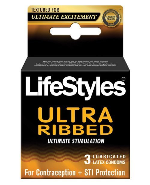 Lifestyles - Ultra Ribbed 3 Pcs Pack - Highfy.pk
