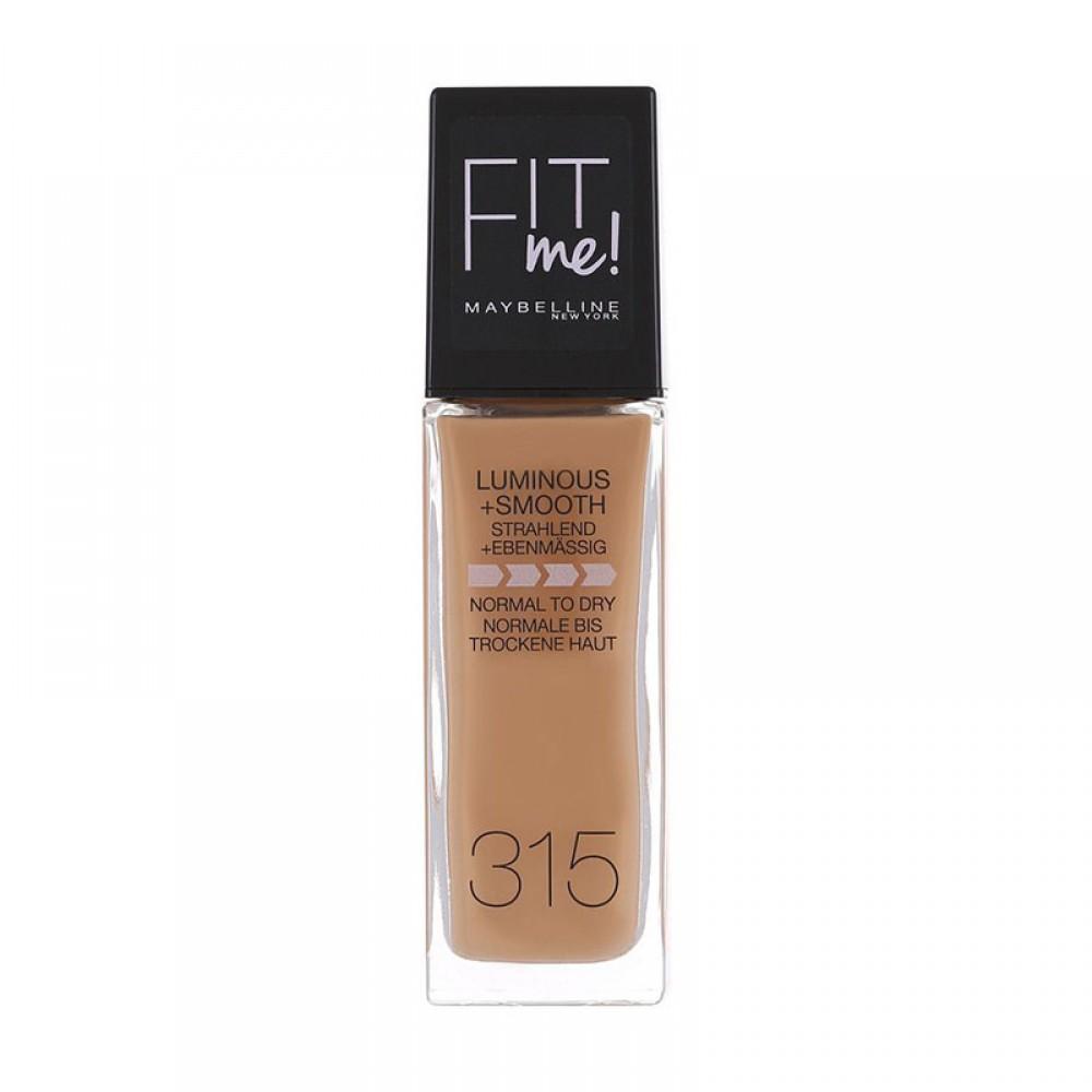 Maybelline New York Fit Me Luminous Smooth Liquid Foundation - 315 Soft Honey - For Normal To Dry Skin - Highfy.pk