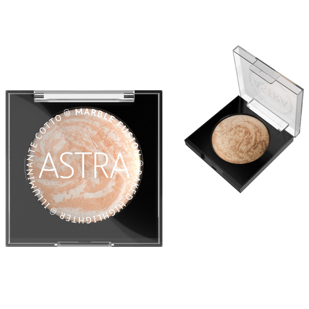 Astra Marble Fusion Baked Highlighter-02 Fire Opal