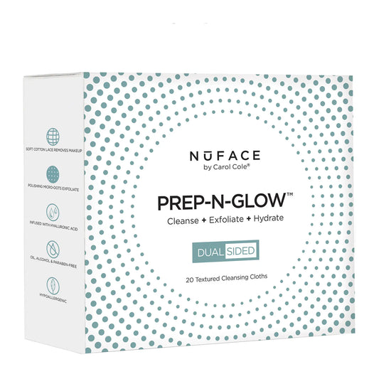 Nuface - Prep-N-Glow Cleansing Cloth (20 Pack) - Highfy.pk