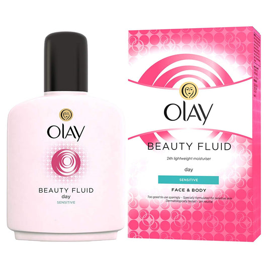 Olay Beauty Fluid Face & Body Moisturising Fluid Sensitive 200Ml - Highfy.pk