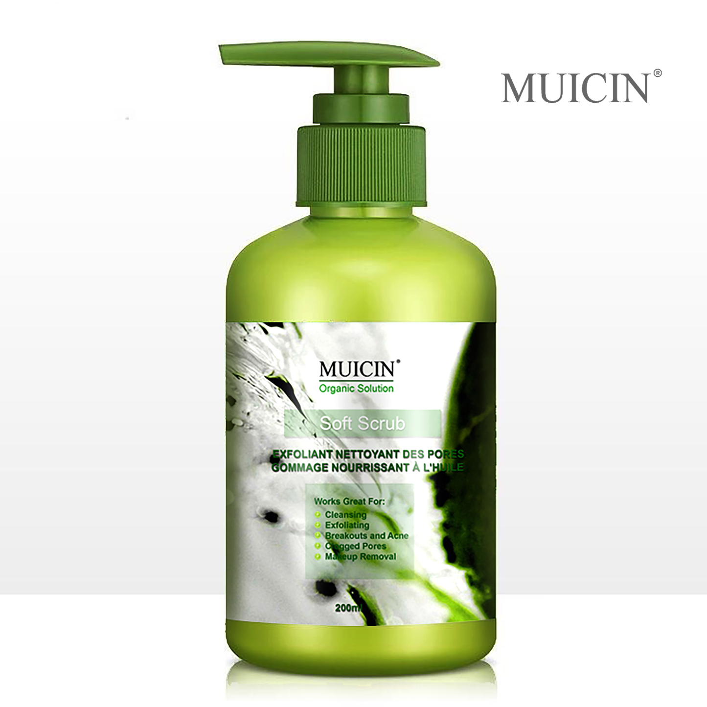 MUICIN - Green Organic Soft Facial Scrub - 200ml