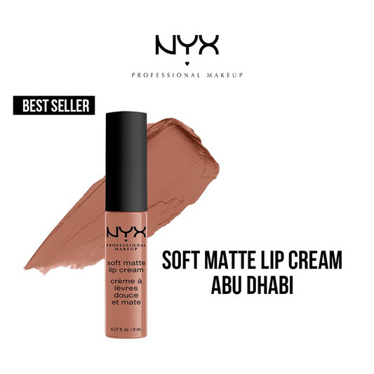 NYX Cosmetics Soft Matte Lip Cream Liquid Lipstick - 09 Abu Dhabi - Highfy.pk