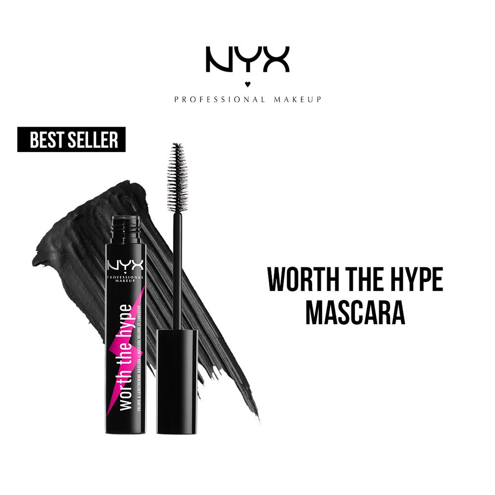 NYX Worth The Hype Mascara, Black - Highfy.pk
